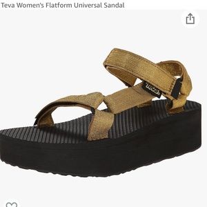 Teva Flatform Universal Sandals - Gold